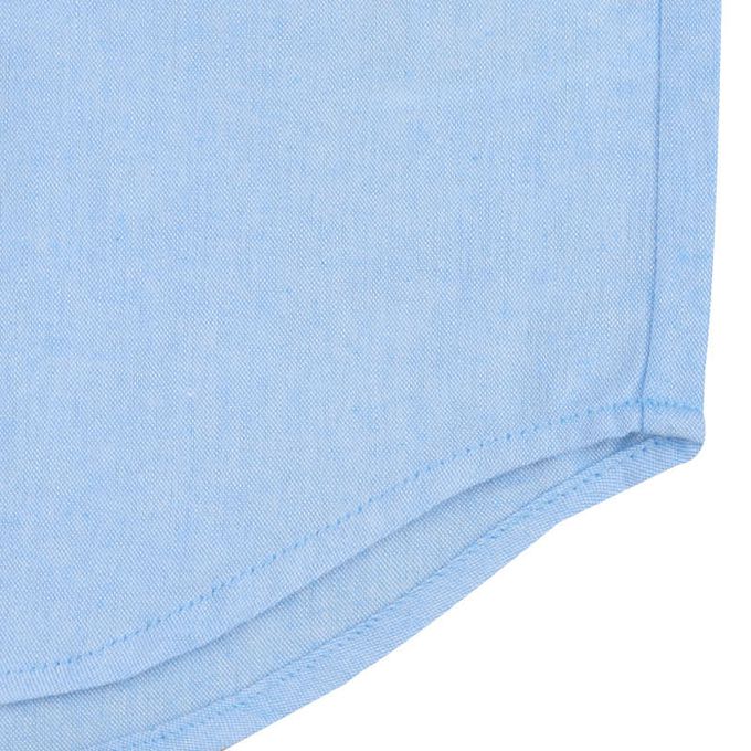 akachan honpo - 長袖襯衫-附針織領帶-淺藍色