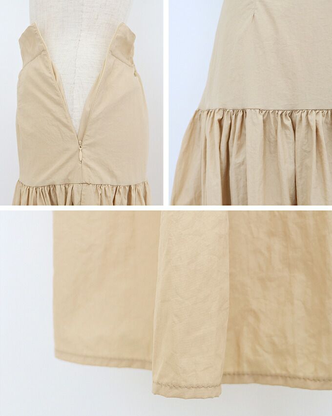 日本 BLUE EAST - 百搭顯瘦長裙-米杏