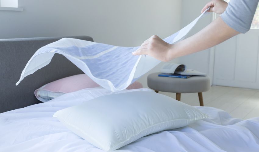 日本代購 - 樂天熱銷 日本今治產四重紗純棉枕頭墊/毛巾墊布-粉紅 (83x60cm)