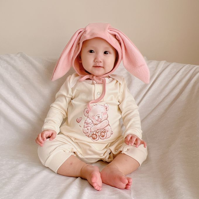 YOUrs - 純淨手繪連身衣-撒嬌熊