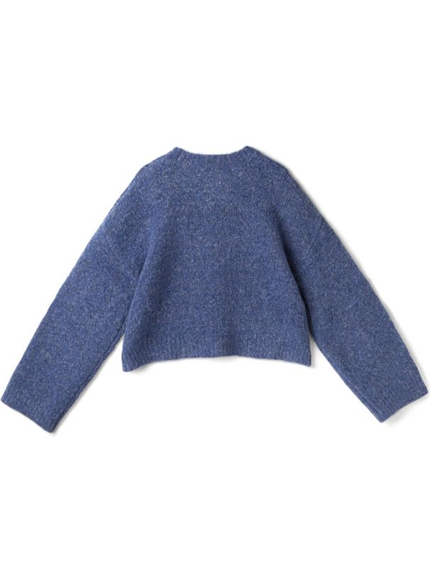 日本 GRL - 羊毛混柔軟短版毛衣-葡萄紫 (F)