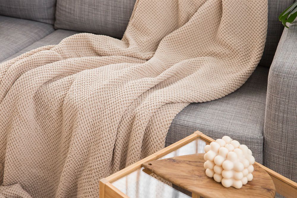 韓國 Maatila - 天絲莫代爾鬆餅被毯-燕麥