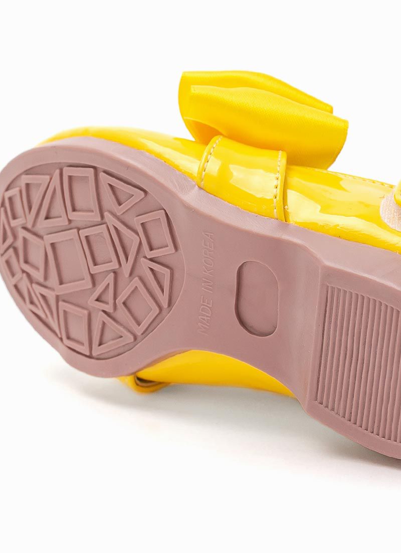 韓國 OZKIZ - 斜邊蝴蝶結漆皮皮鞋