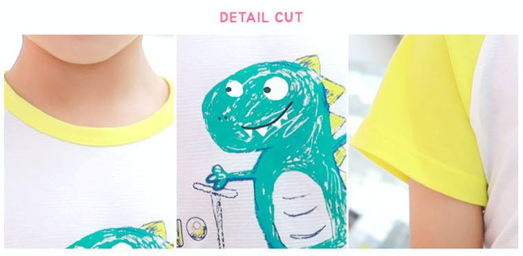 韓國 Ppippilong - 速乾透氣cool套裝-滑板恐龍