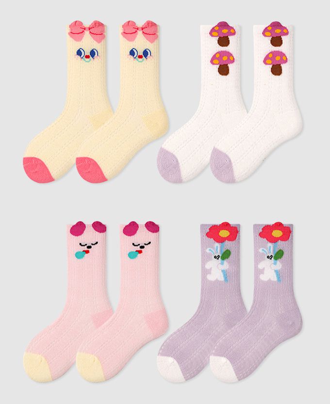 可愛眼睛說故事網眼中筒棉襪