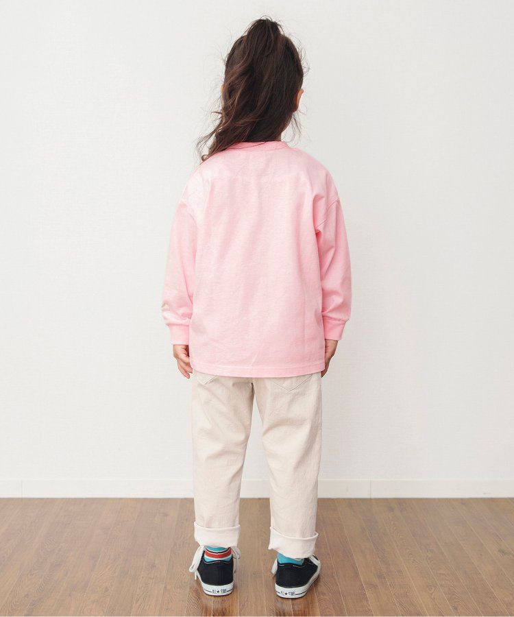 日本 BREEZE - CONVERSE聯名 印花長袖上衣-粉紅