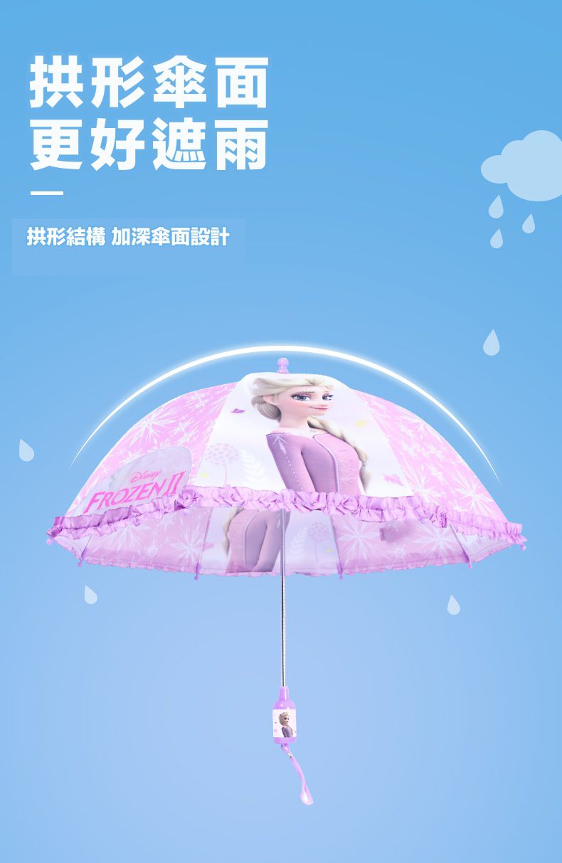 透視窗立體造型手動雨傘-卡通人物米奇-紅+黑