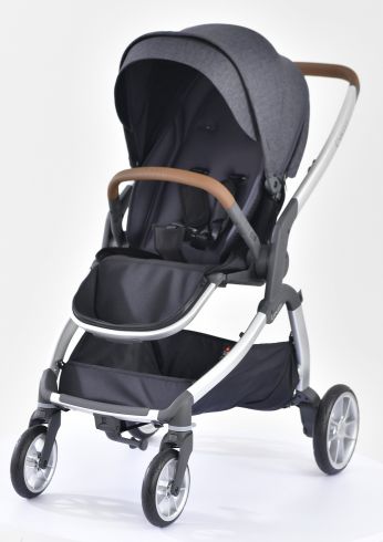美國卡普奇Capucci - 雙向高景觀自動秒收車-灰-贈新生兒頭枕+蚊帳+杯架