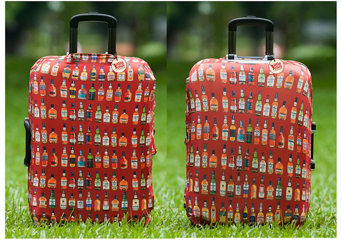 little chili - 繽紛行李箱套 L號-暢快人生-28吋 -高68 寬51 厚度30cm