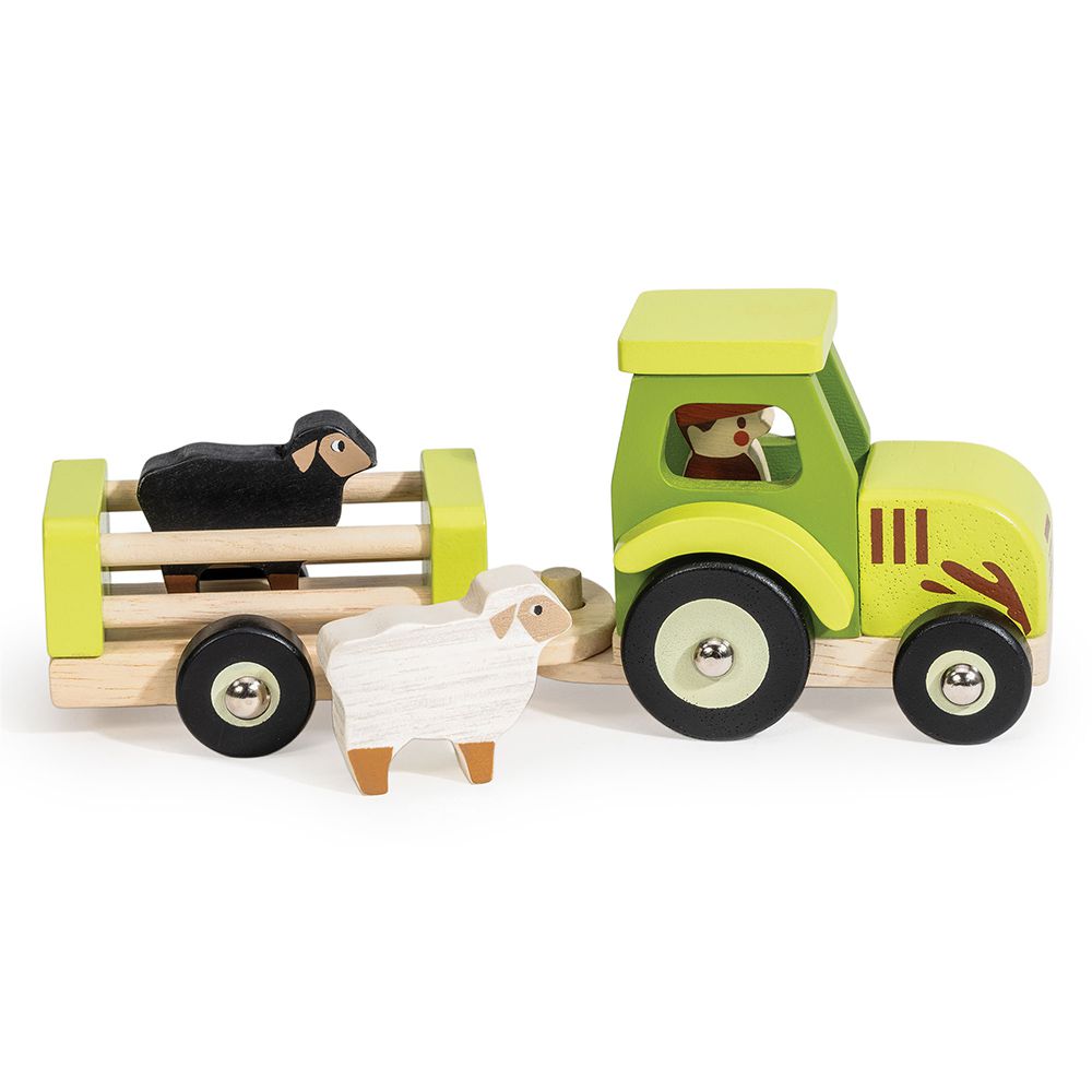 咩咩小羊運輸車(木製玩具/家家酒/角色扮演)