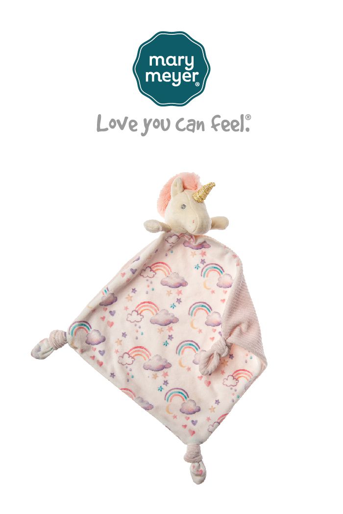 美國 MaryMeyer 蜜兒 - 柔軟安撫巾-彩虹獨角獸