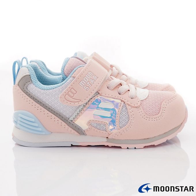 Moonstar日本月星 - HI系列休閒機能童鞋-MSC232384水蜜桃(中小童段)-機能運動鞋-水蜜桃