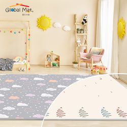 Global mat - 國民地墊 XPE 經典款 2CM 加厚雙面摺疊墊 - 雲朵星空 C7-(雙面花色，共一片地墊)