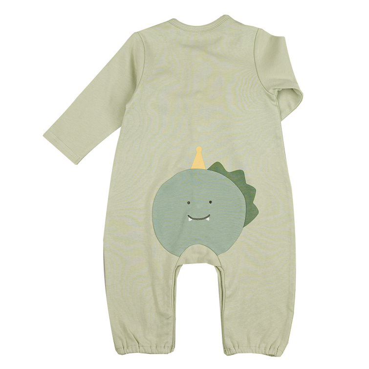 akachan honpo - 長袖兔裝-動物造型屁屁-綠色