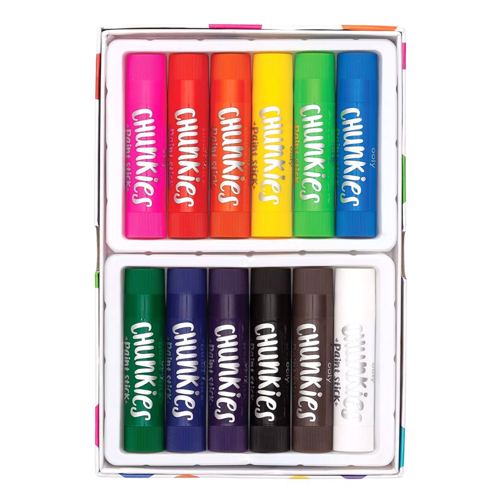 【兒童專用筆系列】胖蠟筆 (活力動感12入組)