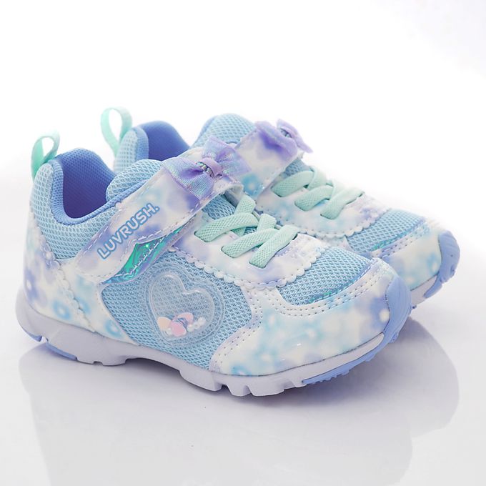 Moonstar日本月星 - 月星LV系列甜心運動款(中大童段)-運動鞋-淺藍