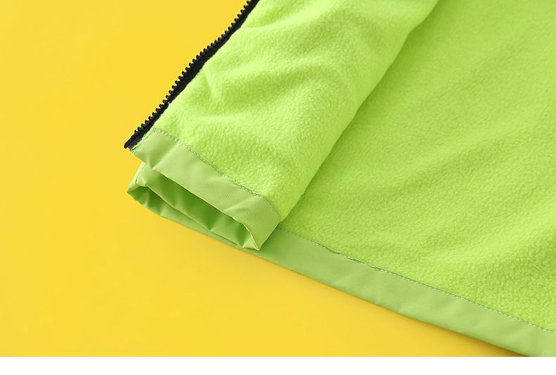 卡通人物史努比加絨連帽防風外套/衝鋒外套-SNOOPY-黑色