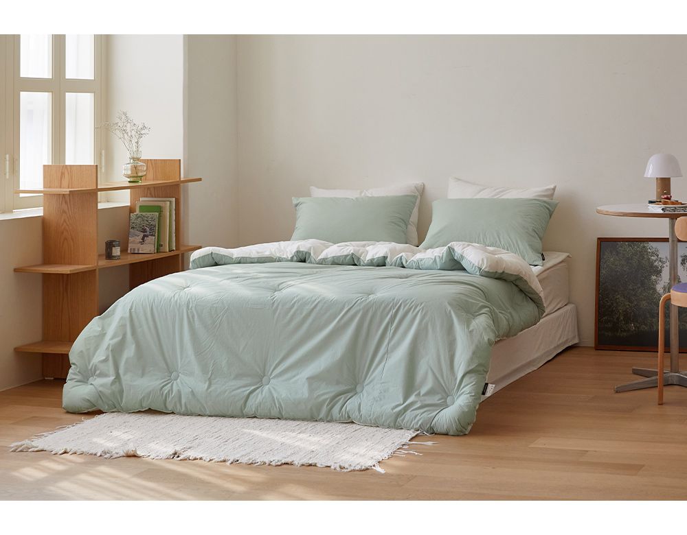 韓國 Maatila - 高密度60支棉舒柔超細纖維棉被(冬被)-薄荷綠