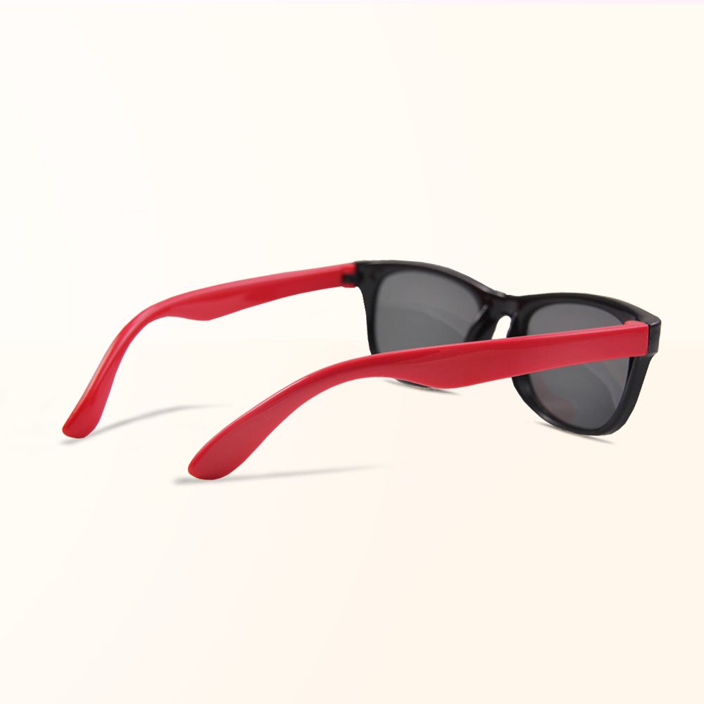 ALEGANT - 豔陽紅中性兒童專用輕量彈性偏光墨鏡│UV400太陽眼鏡