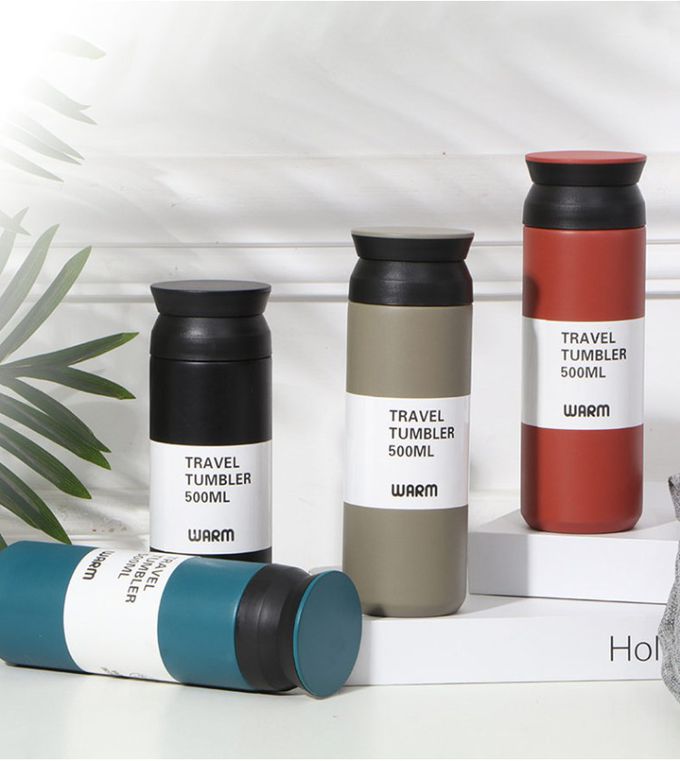 日本 FOREVER - (買一送一) 日式304不鏽鋼真空保溫瓶500ML