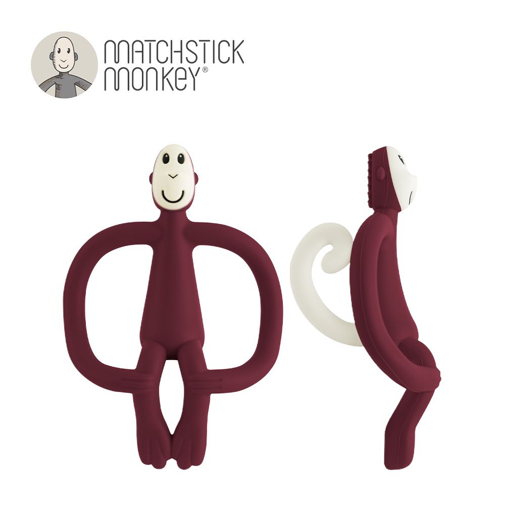 英國 咬咬猴牙刷固齒器-紫莓猴