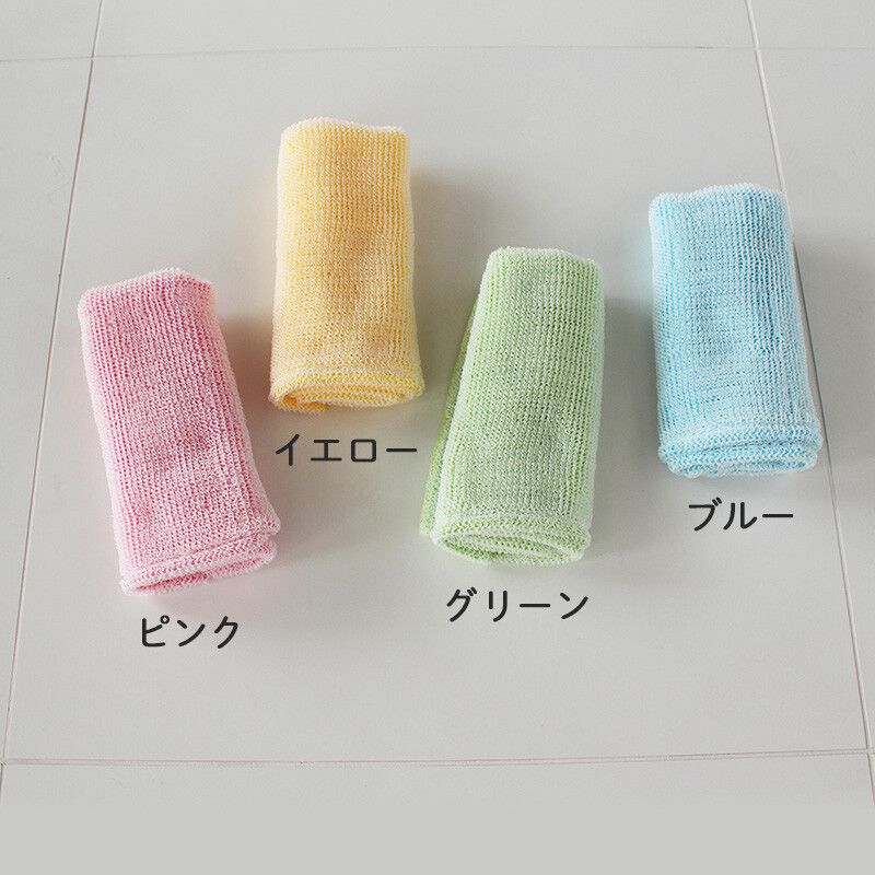 日本 MARNA - 日本製 奶油泡泡搓澡巾-1.2倍起泡力-粉 (約25x90cm)