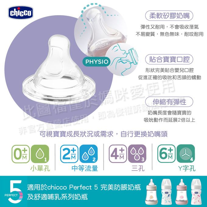 義大利 chicco - Perfect 5完美防脹彌月禮盒