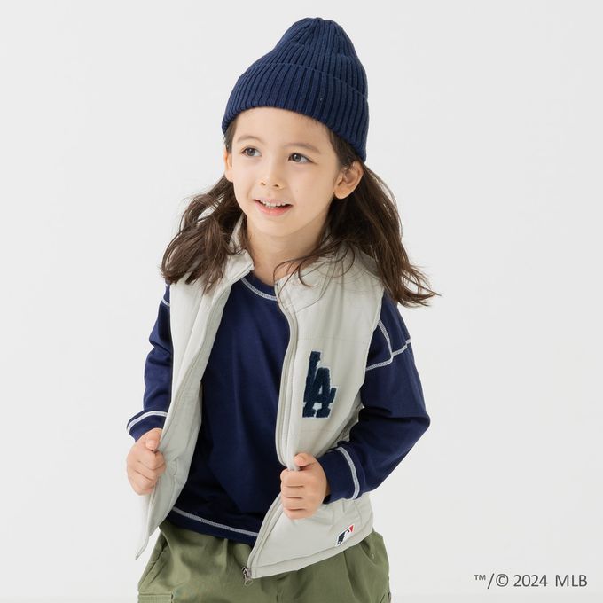 日本 Chil2 - MLB聯名 保暖休閒背心-波士頓紅襪-海軍藍