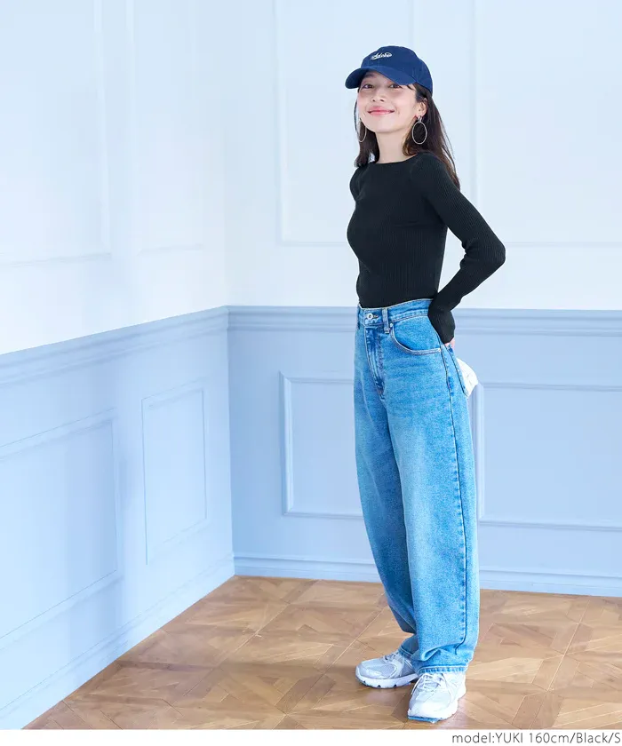 日本 COCA - 輕量柔軟 船型領薄針織上衣-高原綠