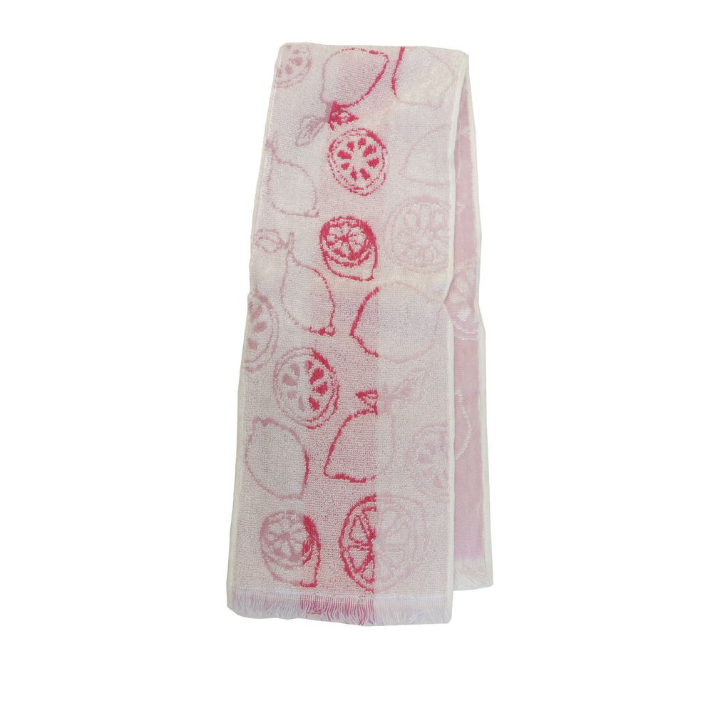 日本涼感雜貨 - 日本製 Eco de COOL 接觸冷感長毛巾-檸檬-粉紅 (90x16cm)