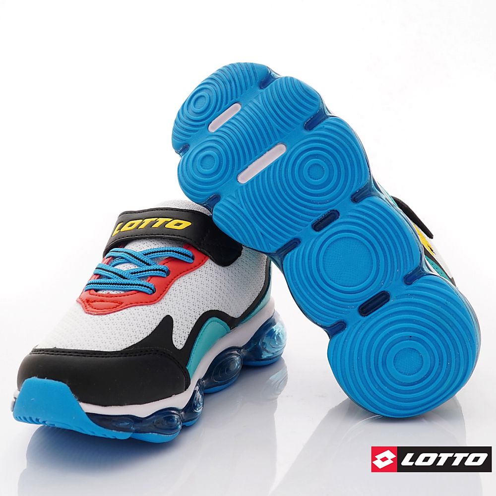 LOTTO樂得 - 樂得-氣墊避震跑鞋款-(中大童段)-運動鞋-白黑綠