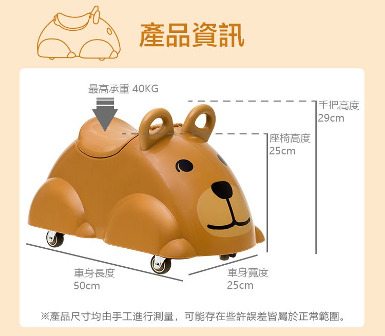 瑞典Viking toys - 學步嚕嚕車 - 圓滾滾小熊 1970