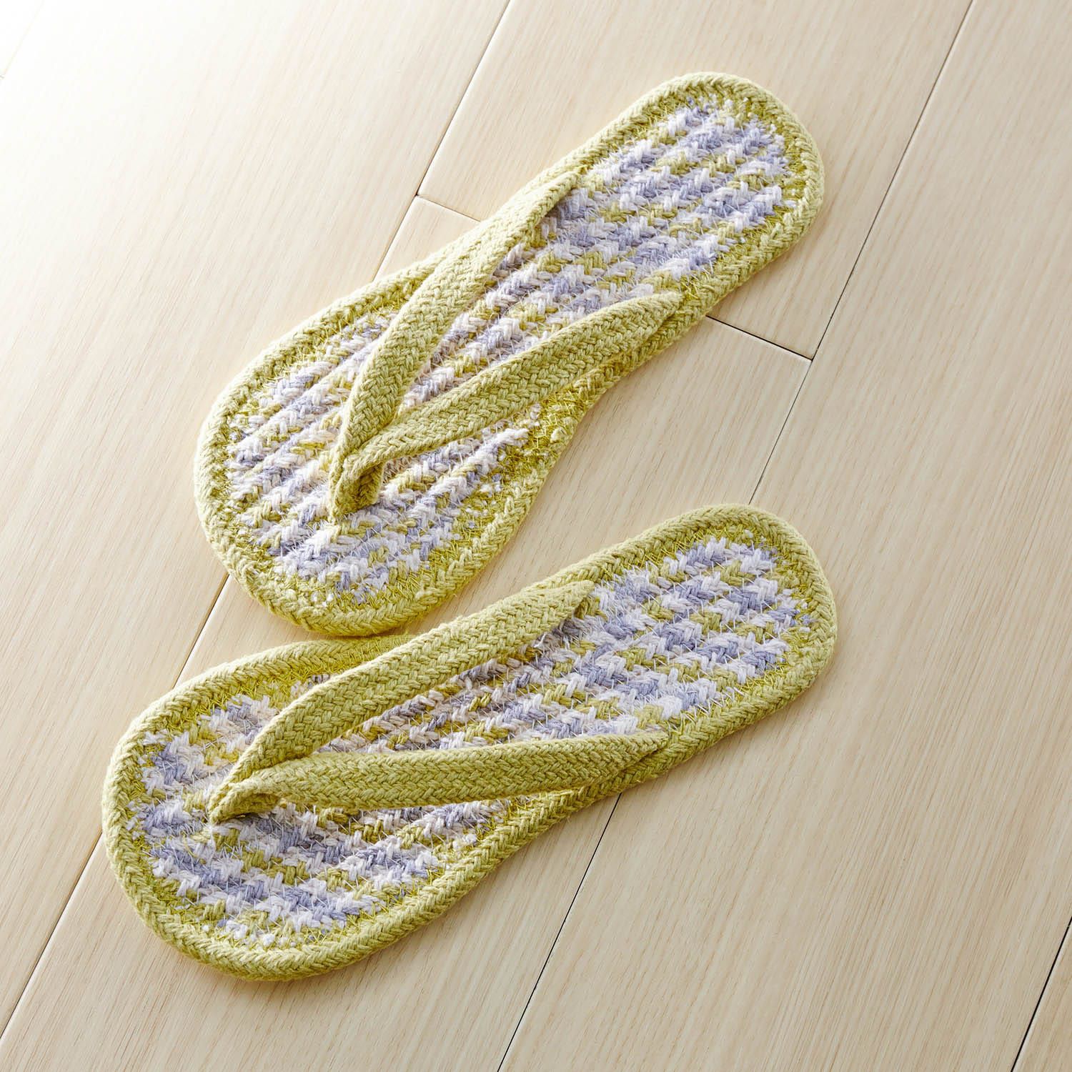 日本千趣會 - 夏日款 印度棉舒適夾腳室內拖鞋-海軍藍