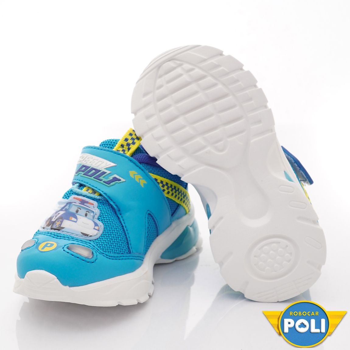 POLI 波力救援小英雄 - 電燈運動款(中小童段)-運動鞋-藍