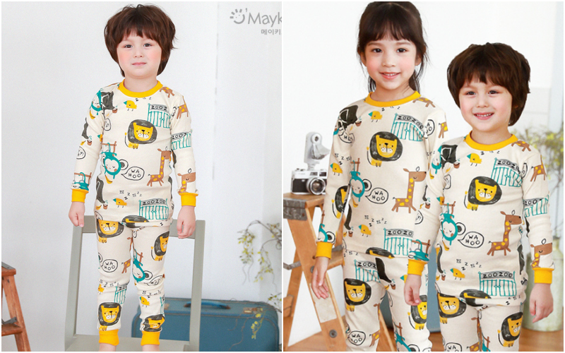 [現貨] ✦ 零碼出清價 ✭ 韓國 Maykids 有機棉長袖家居服/防踢被 ✭