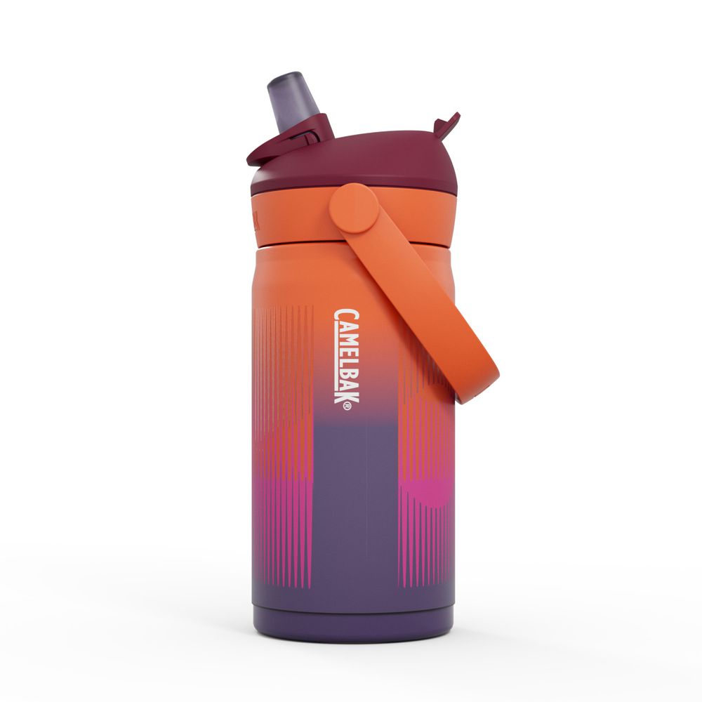 Flip Straw兒童吸管不鏽鋼保溫瓶 (保冰)-宇宙星雲 (350ML)
