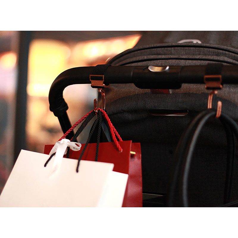 akachan honpo - LITTA GLITTA 嬰兒推車用掛勾-灰色