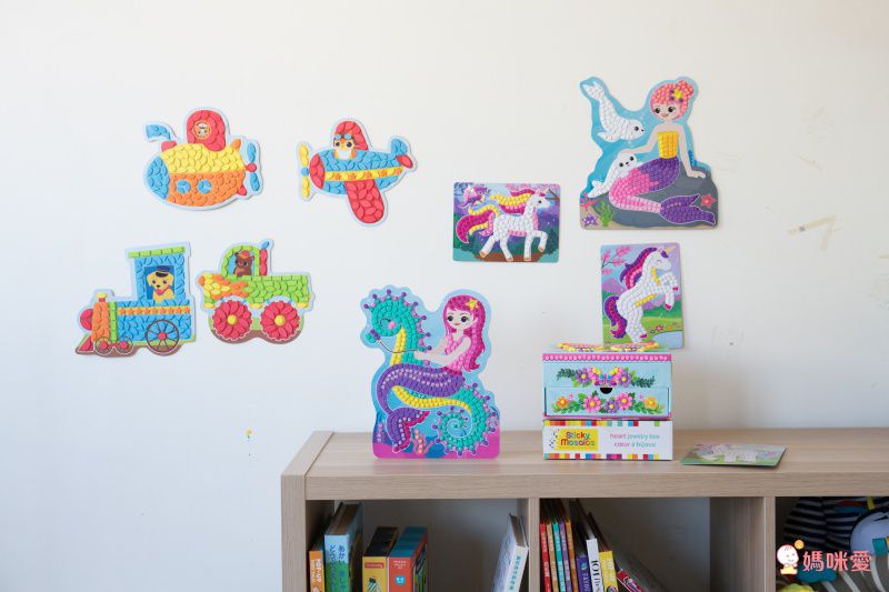 加拿大 Sticky Mosaics - 馬賽克拼貼組-小童-療癒寵物+交通工具+公主世界