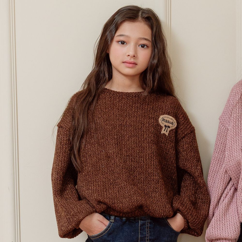 sm2 經典版型長袖針織上衣-咖啡