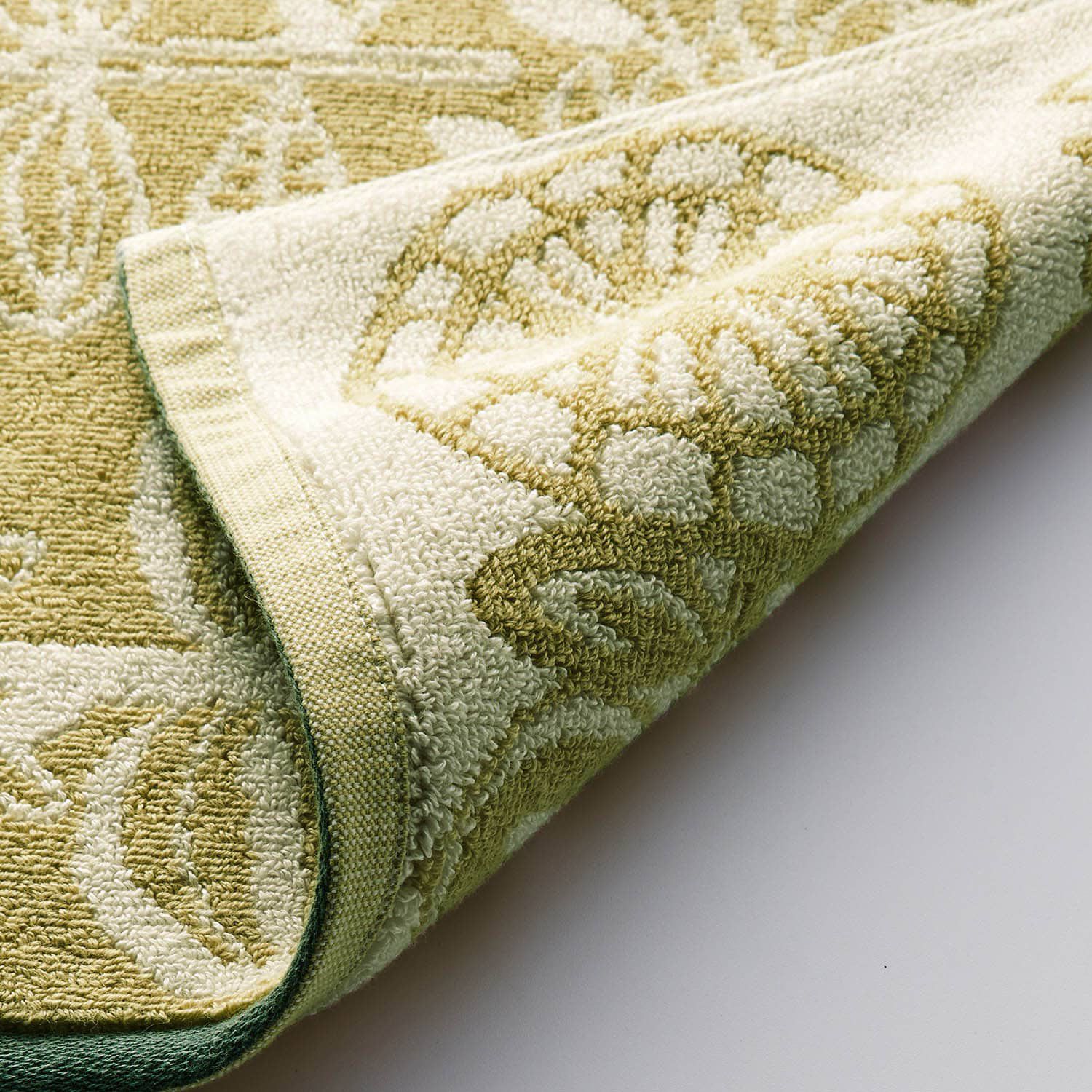 日本千趣會 - 北歐風吸水速乾腳踏墊2件組(浴室用)-灰x芥末黃 (40×60cm)