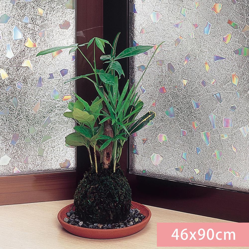 日本千趣會 - 日本製 99%抗UV光影窗貼(靜電式)-歐洛拉碎片