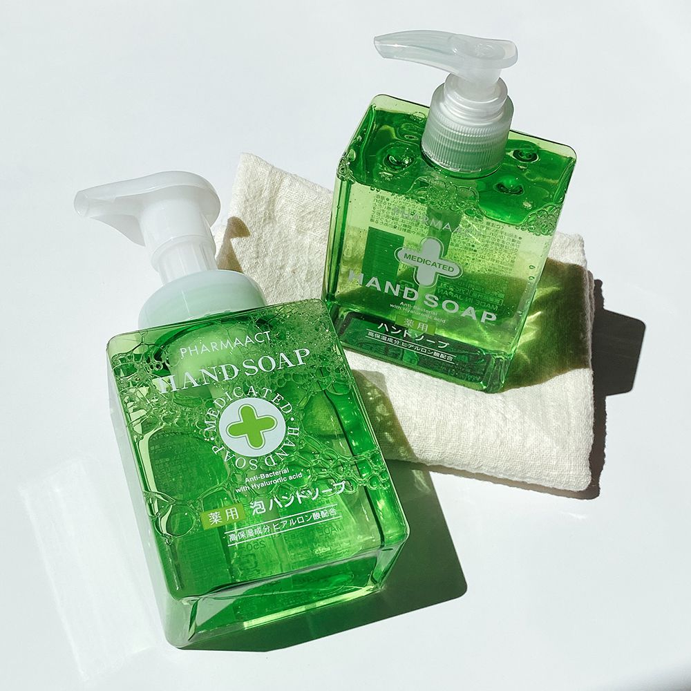 日本熊野油脂 KUMANO - PharmaACT 無添加藥用弱酸性抗菌洗手乳-補充包-200ml