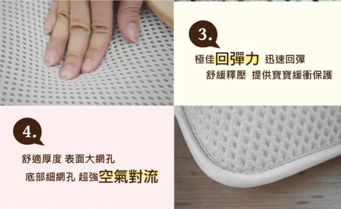 舒福家居 iSuFu - 3D Airmesh 超柔幼童透氣可水洗枕-水藍