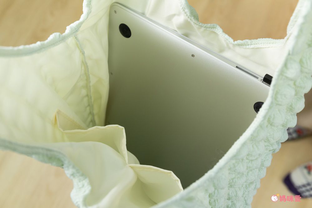 奶油泡泡雲朵手提包/肩背包-無拉鍊款-粉色 ((30+22)x39x8cm)