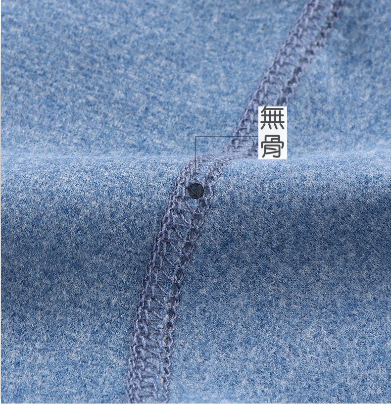 德絨無痕長袖家居服-胸口獨角獸-玫紅色