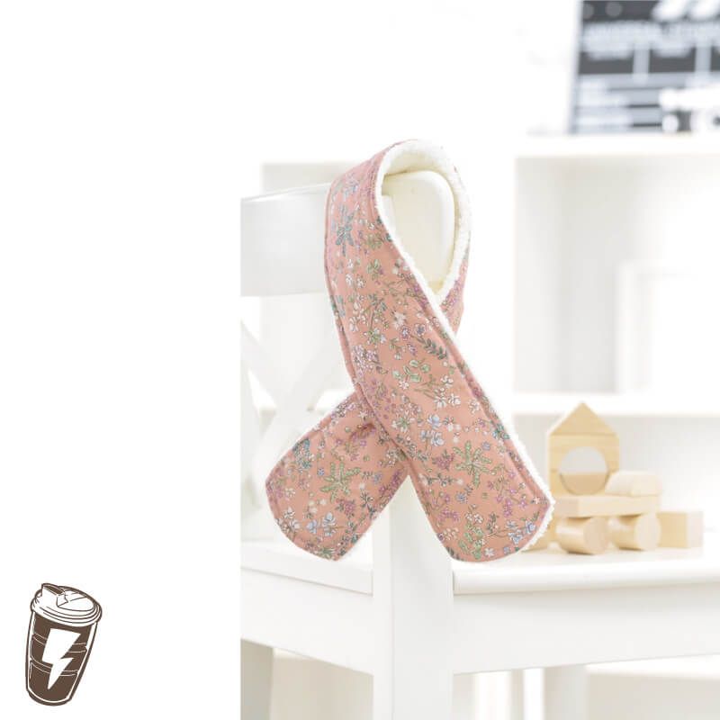 貝柔 Peilou - 貝寶兒童加絨暖毛圍巾_英式碎花