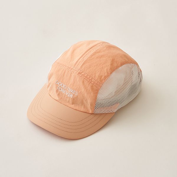 日本 b-ROOM - 透氣網狀軟質休閒遮陽帽-卡其黑