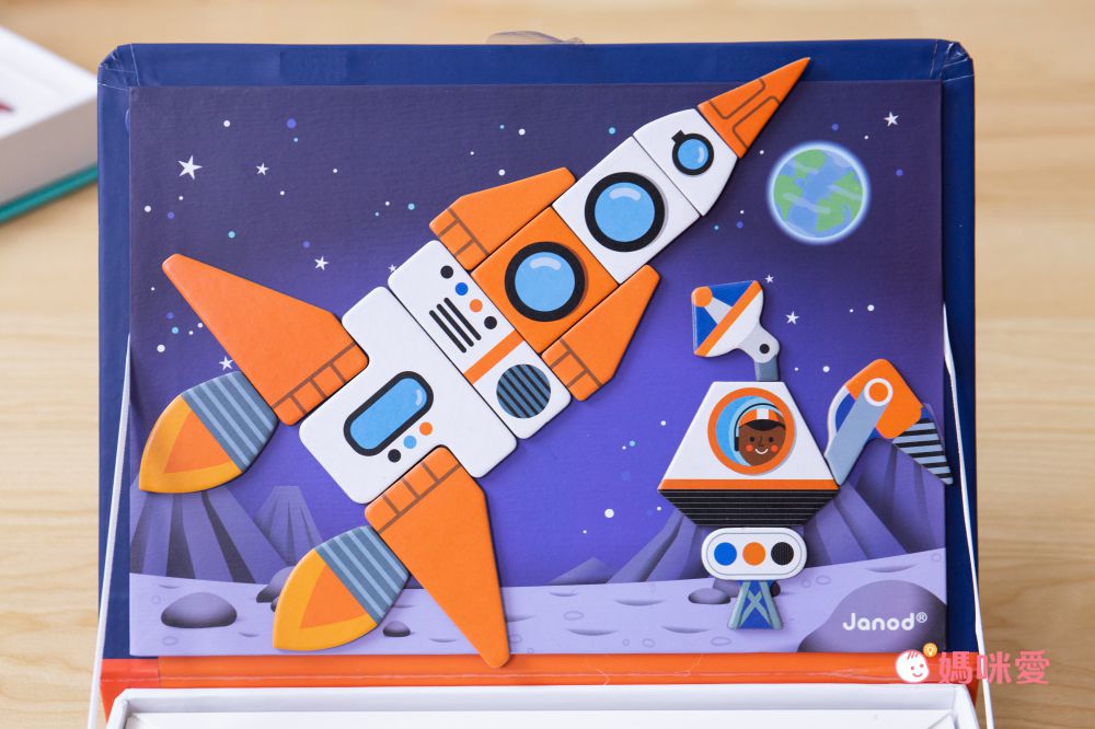 【法國Janod 磁鐵遊戲書】磁性質感外盒，好收納不弄丟