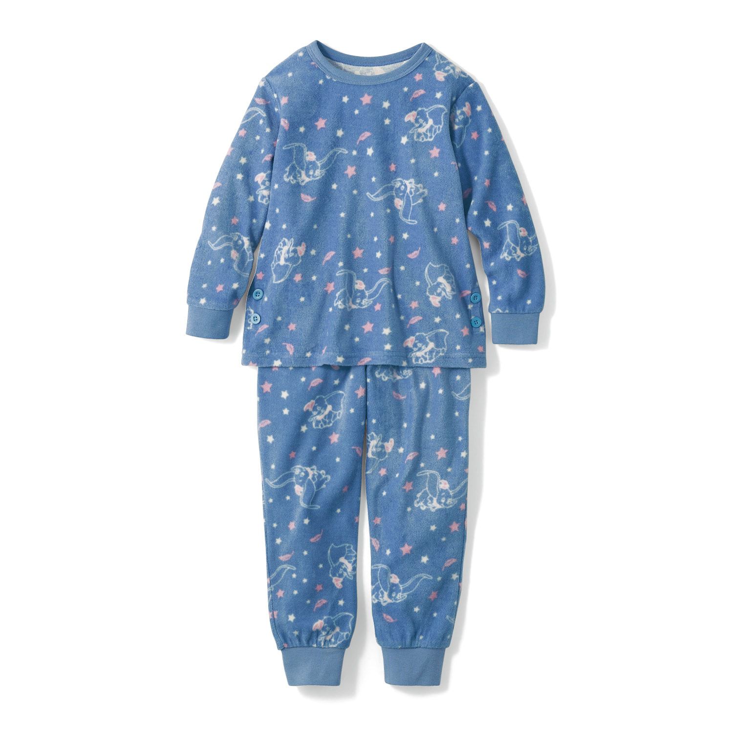 日本千趣會 - 迪士尼 角色印花抓絨家居服/睡衣-米妮-薄荷