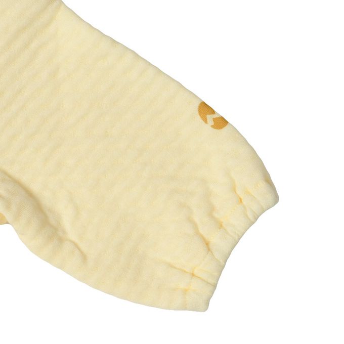 akachan honpo - 長袖舒適連身衣-黃色 (50~60cm)